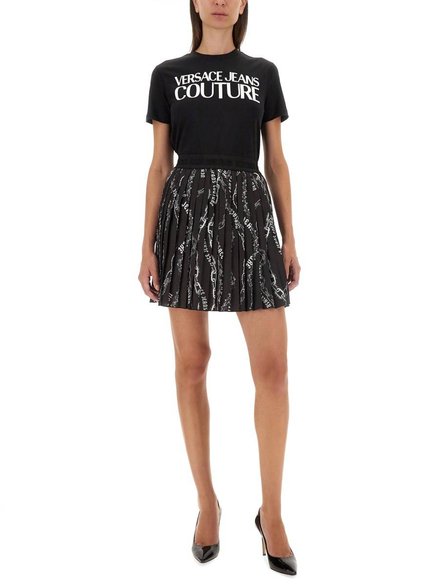 VERSACE JEANS COUTURE T-SHIRT CON LOGO Prezzo Ridotto