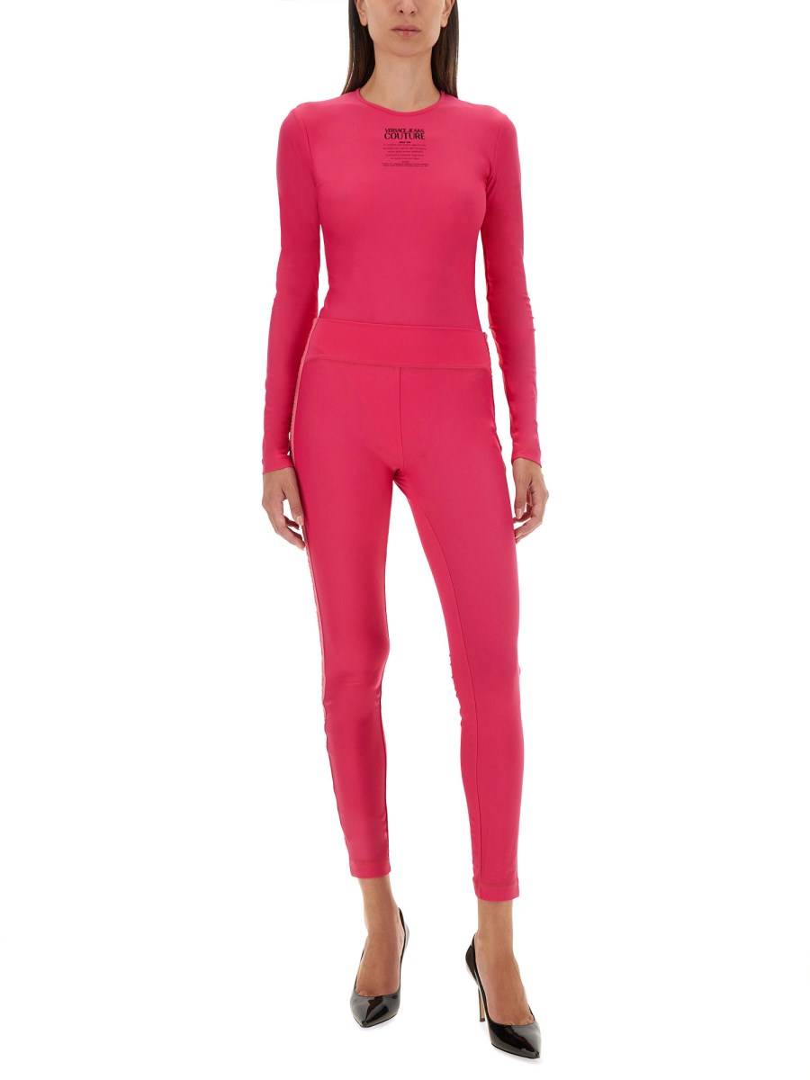 VERSACE JEANS COUTURE TOP CON LOGO In Saldo