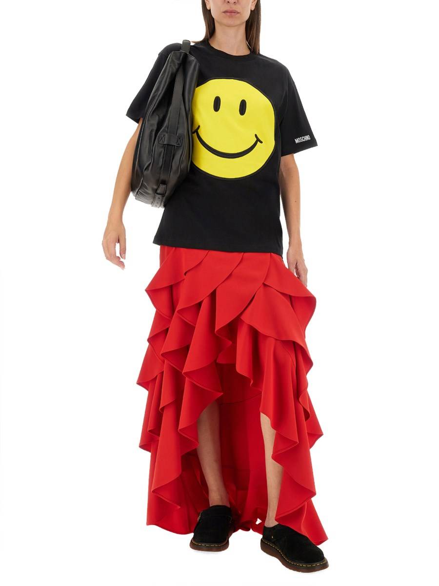 MOSCHINO T-SHIRT IN JERSEY ORGANICO SMILEY® Acquista Ora