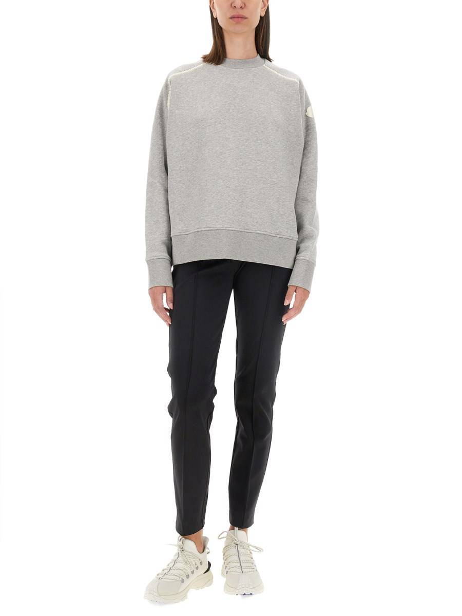 MONCLER FELPA IN COTONE CON LOGO Convenienza