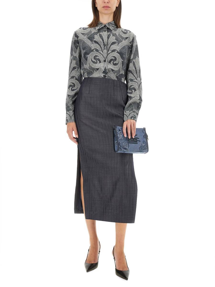 ETRO CAMICIA IN SETA CON STAMPA Vendita