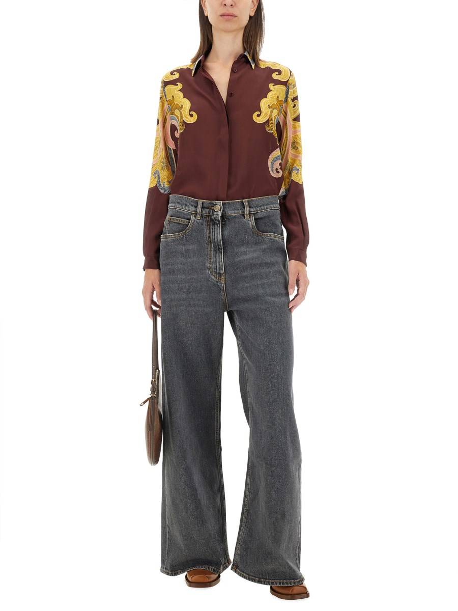 ETRO CAMICIA IN SETA CON STAMPA Cyber Monday