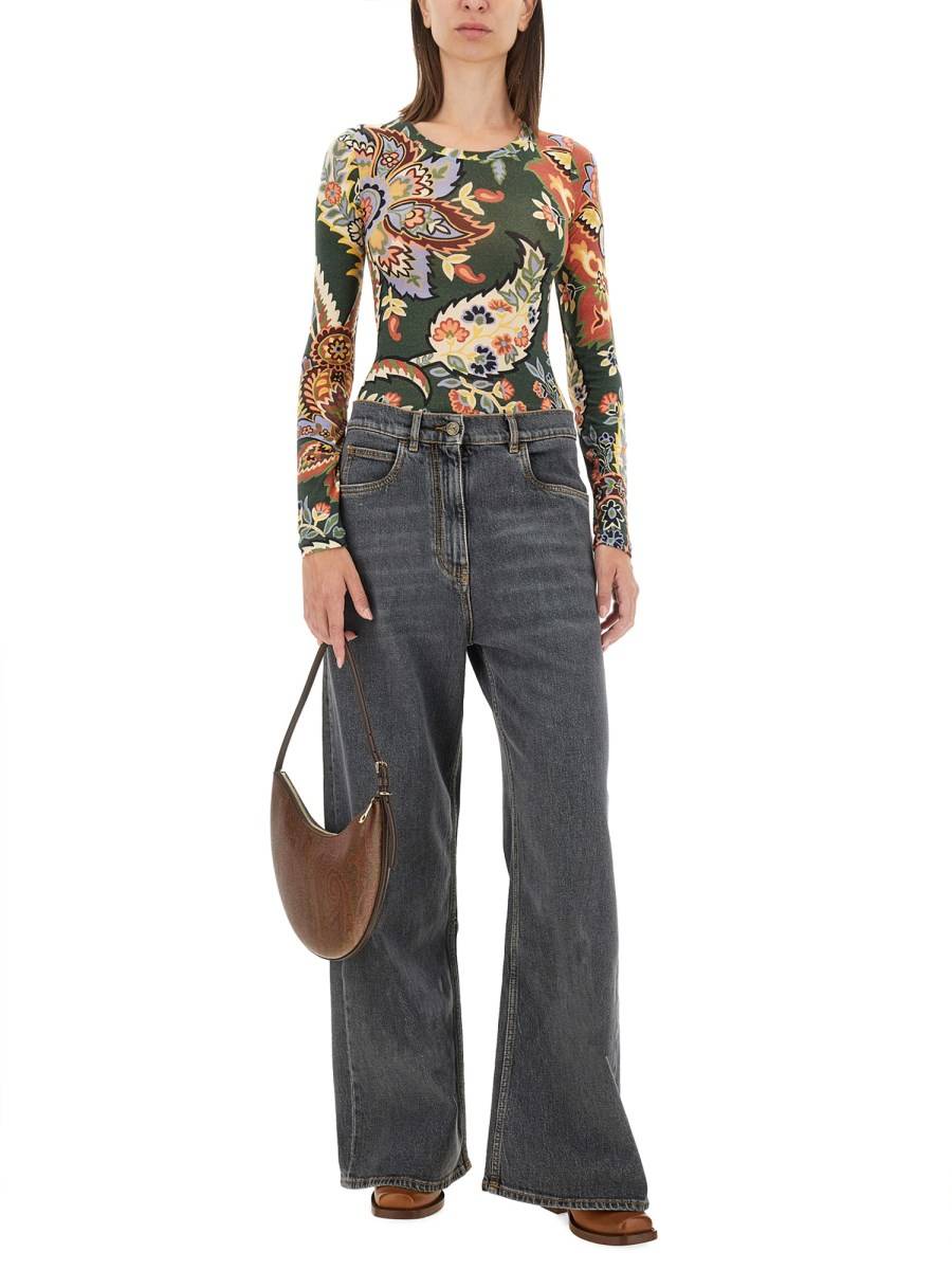 ETRO TOP PAISLEY IN JERSEY Spedizione Gratuita