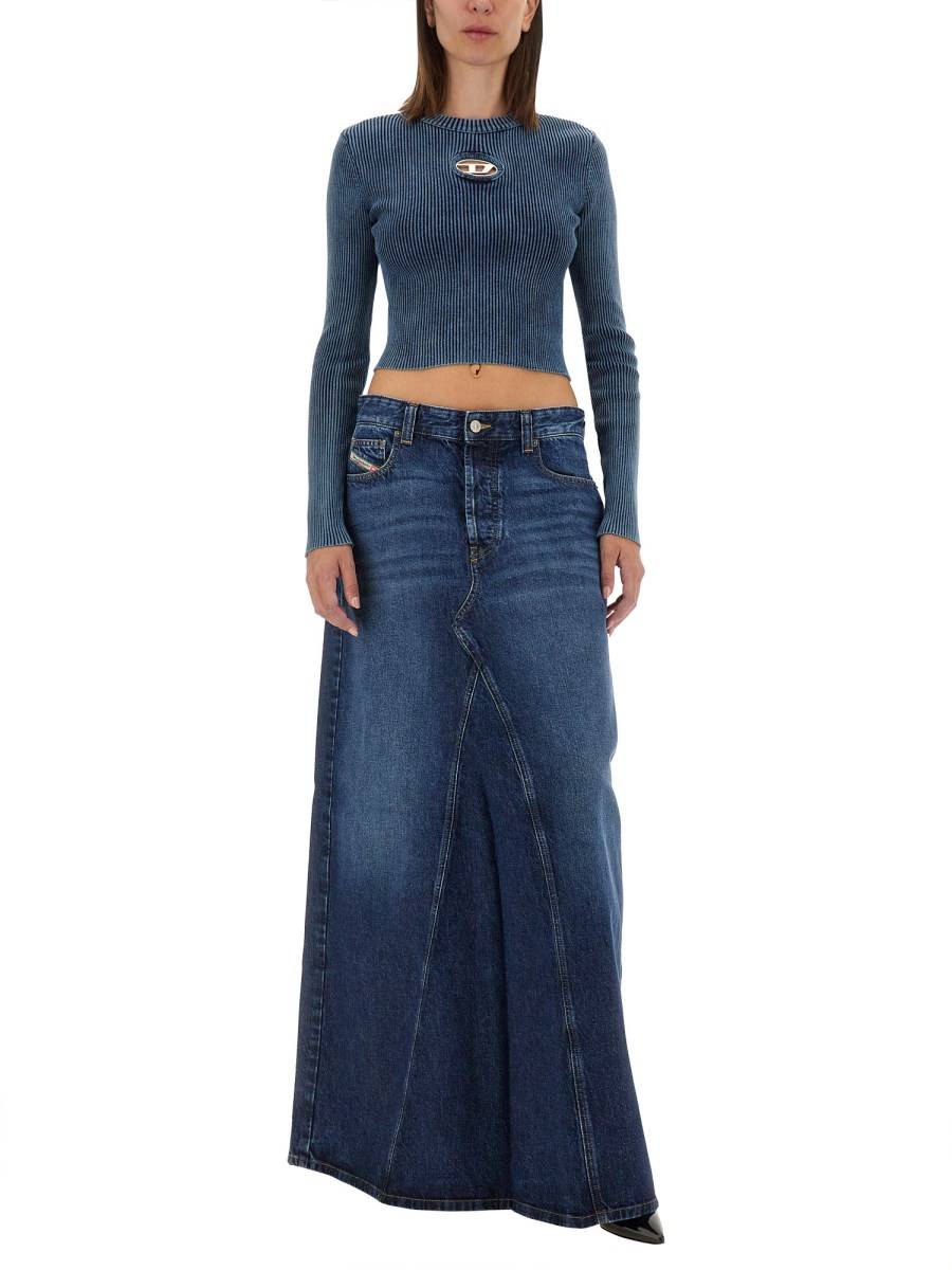 DIESEL TOP IN COTONE CON LOGO Shopping Online