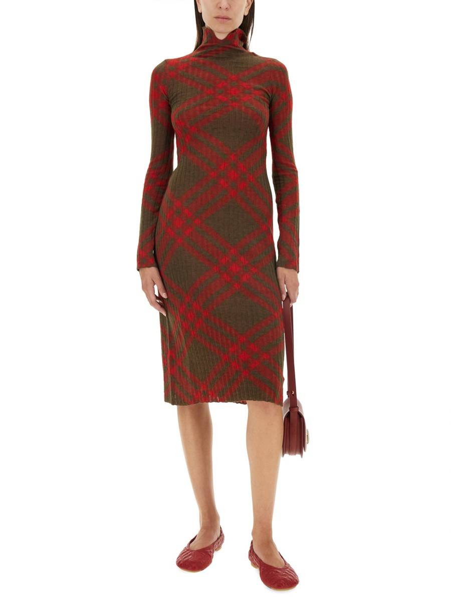 BURBERRY ABITO IN MISTO LANA CHECK Sottocosto