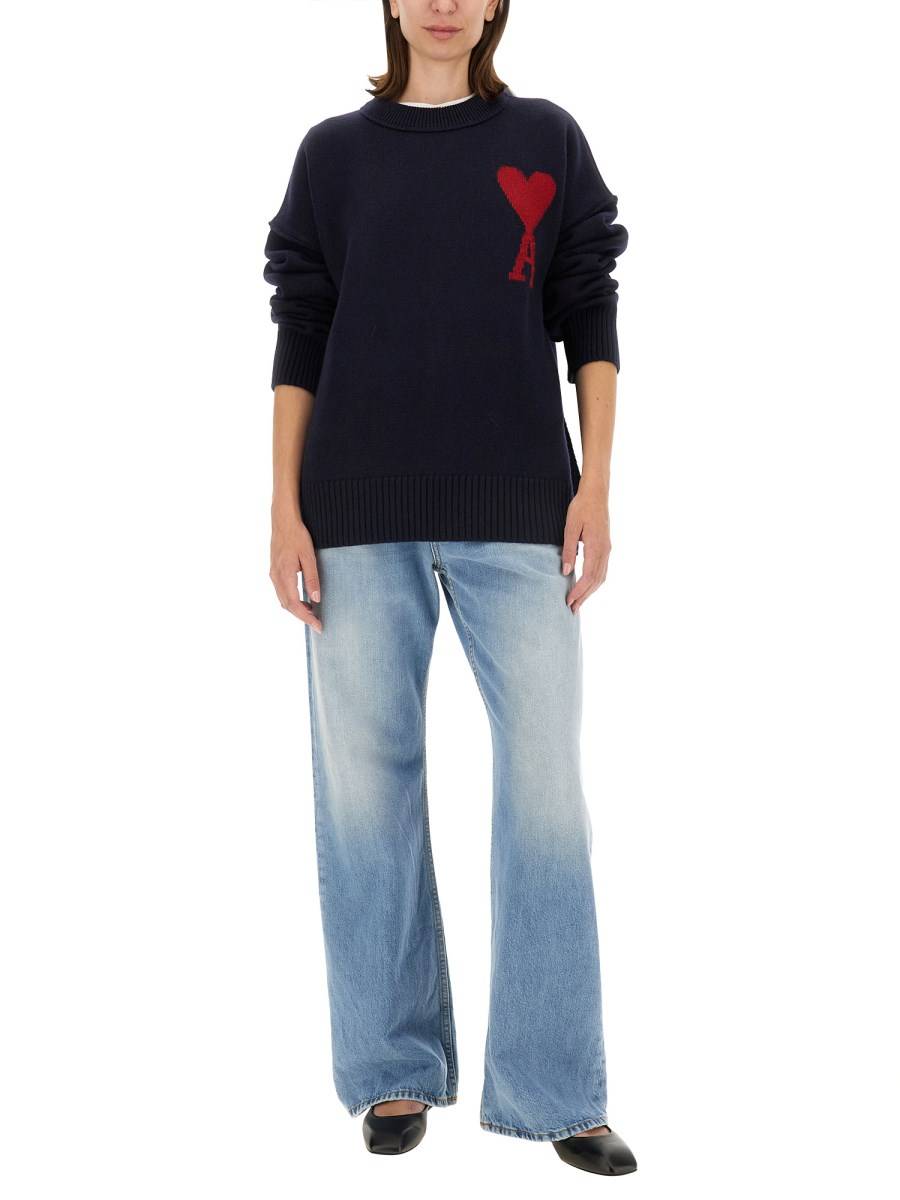 AMI PARIS MAGLIA CON RICAMO LOGO Negozio