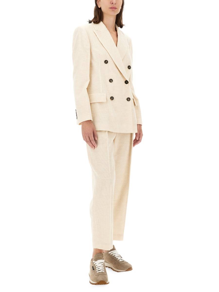 BRUNELLO CUCINELLI PANTALONE REGULAR FIT IN MISTO VISCOSA Moda