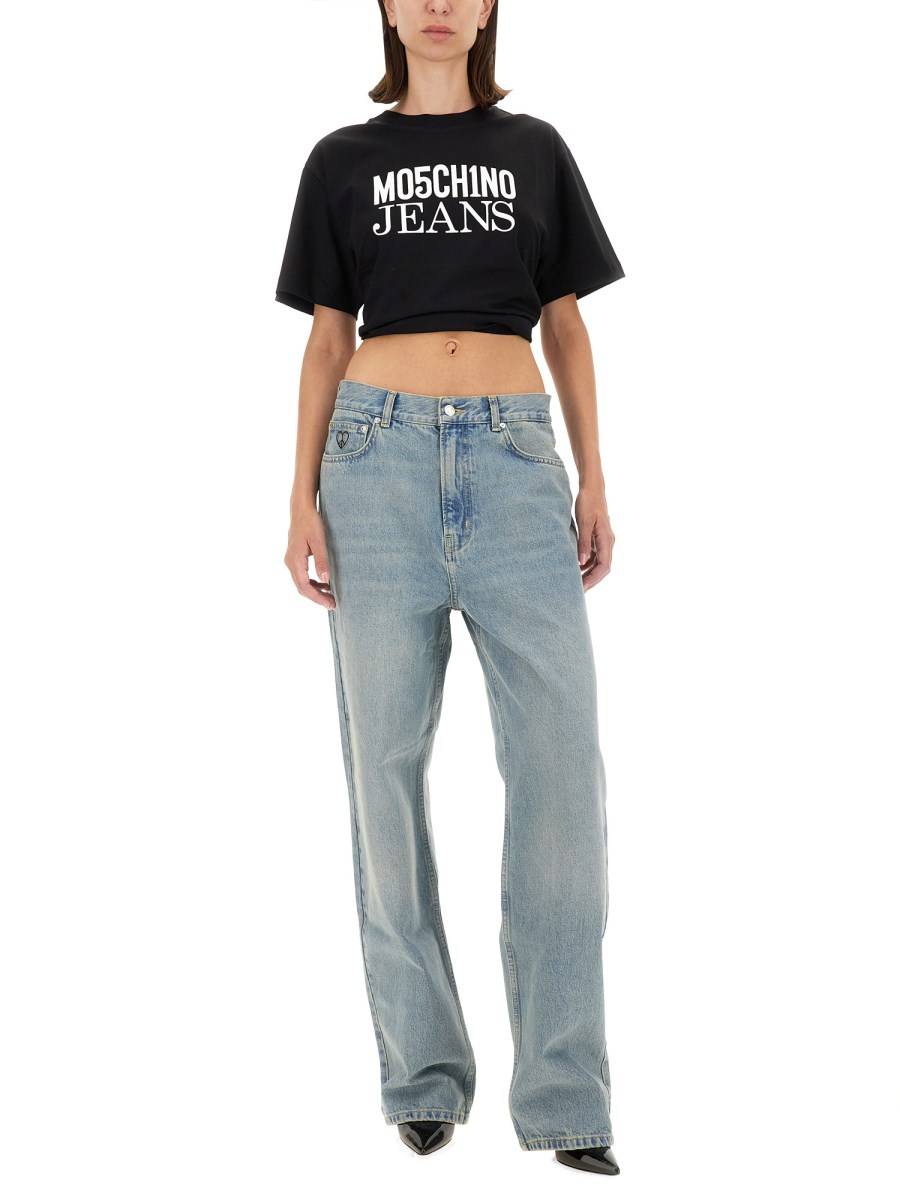 MOSCHINO JEANS T-SHIRT CON LOGO Italia