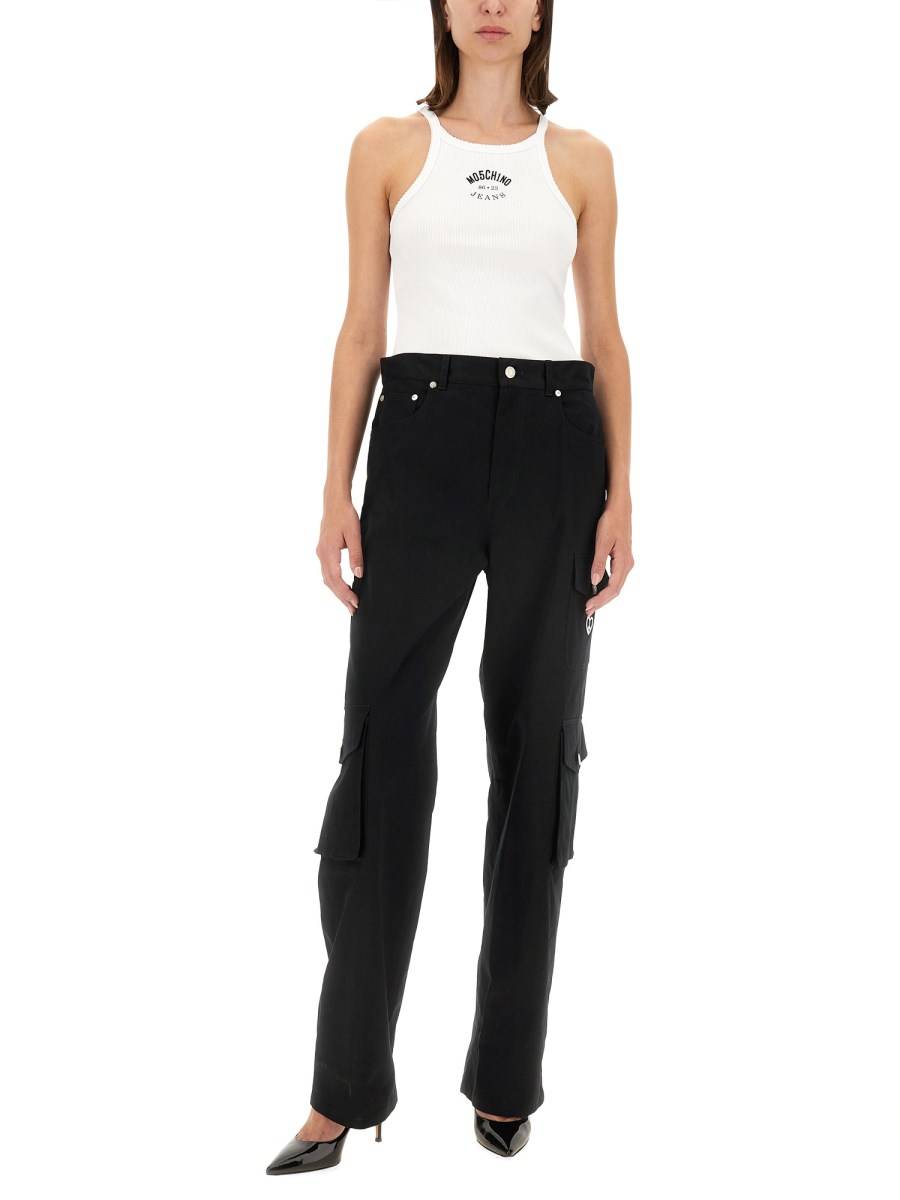 MOSCHINO JEANS TANK TOP CON LOGO Promozione