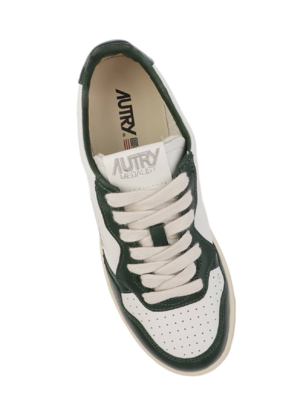 AUTRY Sneakers Donna Medalist Low in Pelle Bicolore Nuova