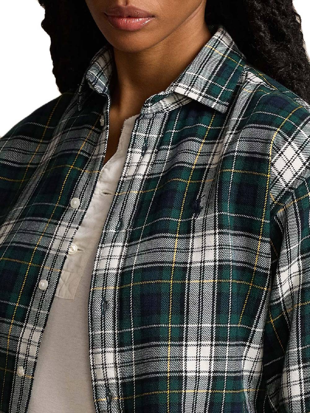 Polo Ralph Lauren Long Sleeve Blouse In Linea
