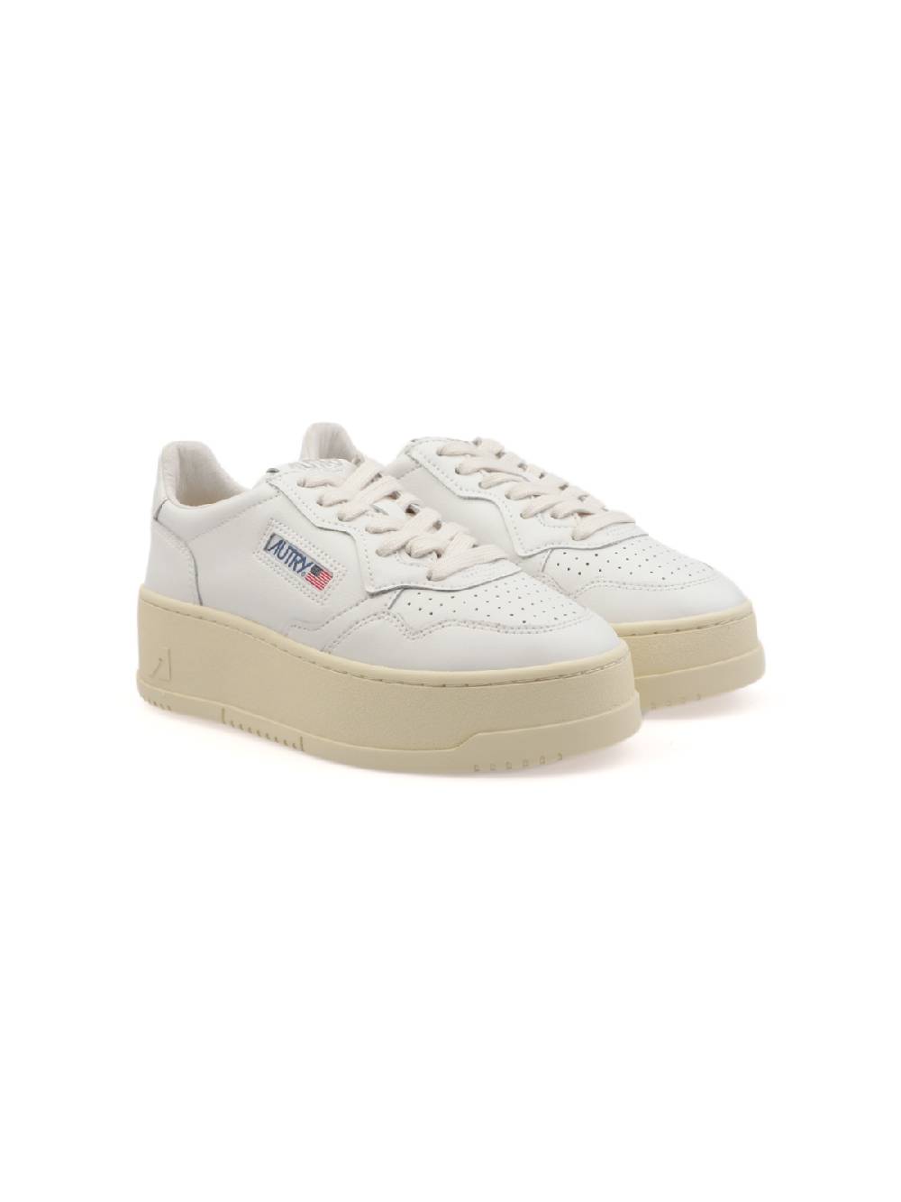 AUTRY Sneakers Donna Platform Low in Pelle Prezzo Ridotto