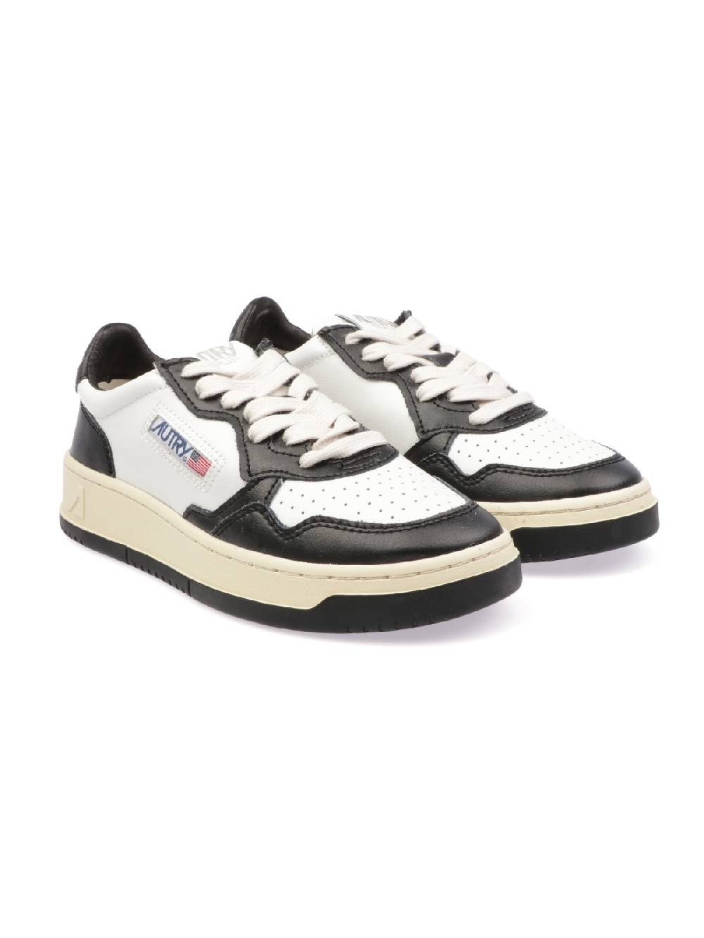 AUTRY Sneakers Donna Medalist Low in Pelle Bicolore Saldi Di Fabbrica