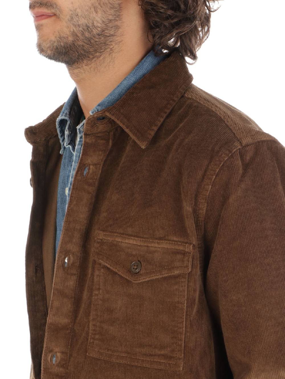 BARBOUR Overshirt Uomo Corduroy Consegna Veloce