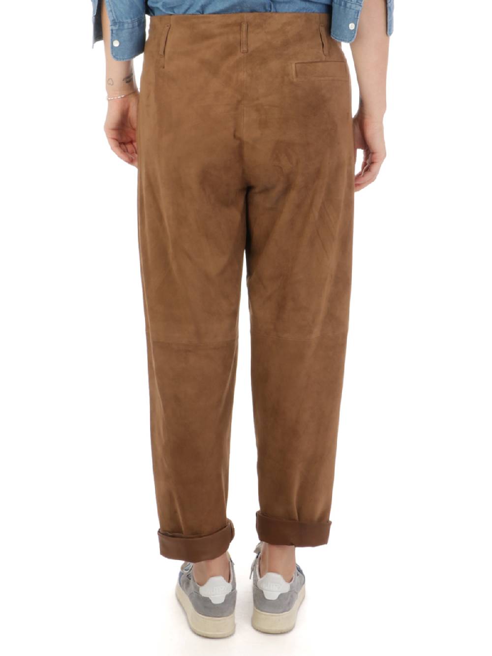 KILTIE Pantaloni Donna Arles in Suede Presa