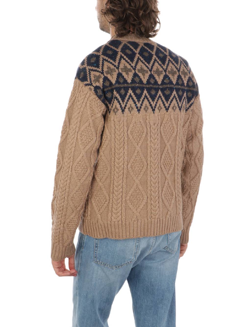 WOOLRICH Pullover Uomo Fair Isle in Lana Outlet