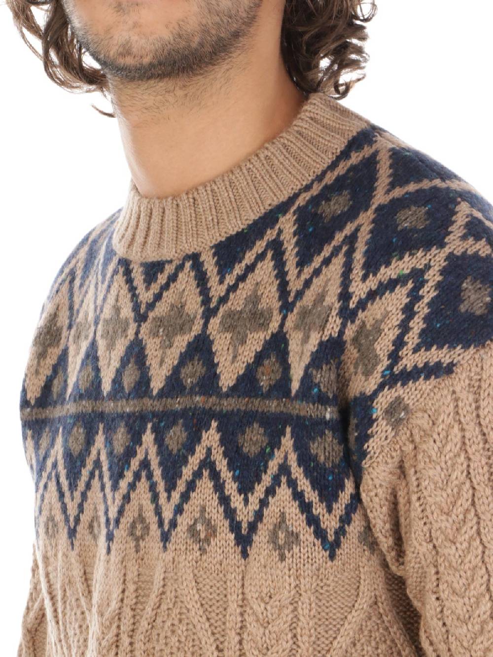WOOLRICH Pullover Uomo Fair Isle in Lana Outlet