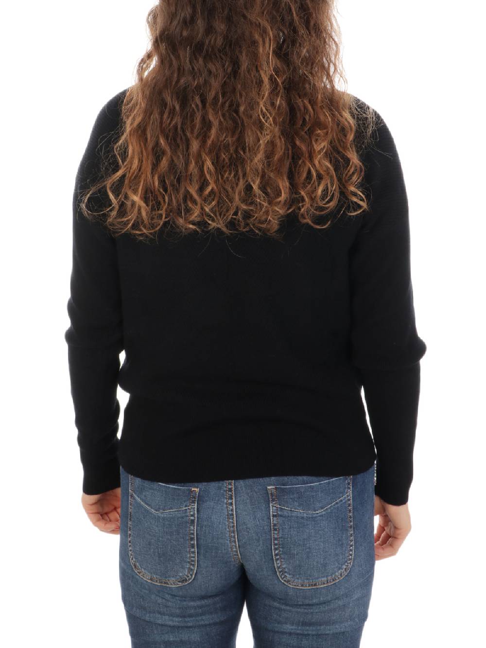 QUILISIA Maglia Donna a Coste in Lana e Cashmere In Saldo
