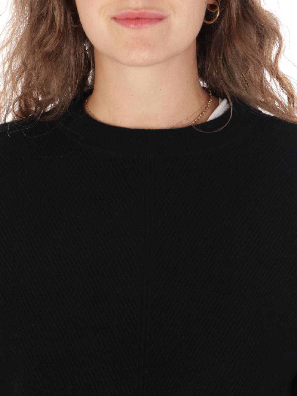 QUILISIA Maglia Donna a Coste in Lana e Cashmere In Saldo
