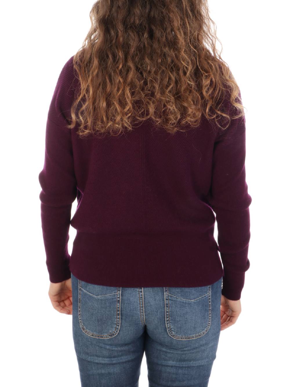 QUILISIA Maglia Donna a Coste in Lana e Cashmere Moda