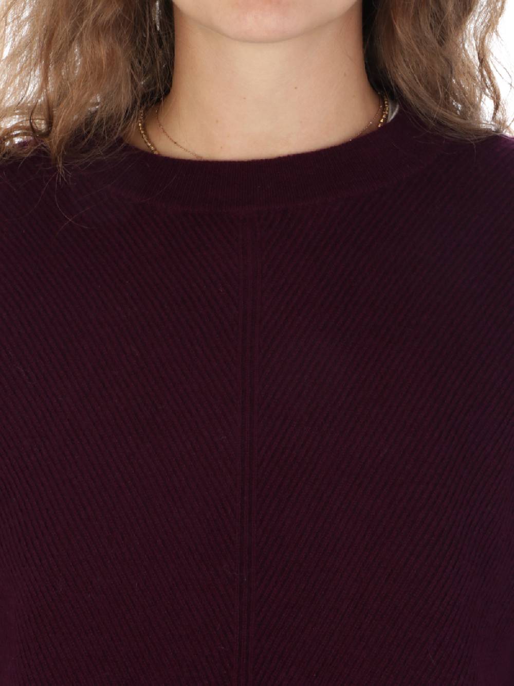 QUILISIA Maglia Donna a Coste in Lana e Cashmere Moda