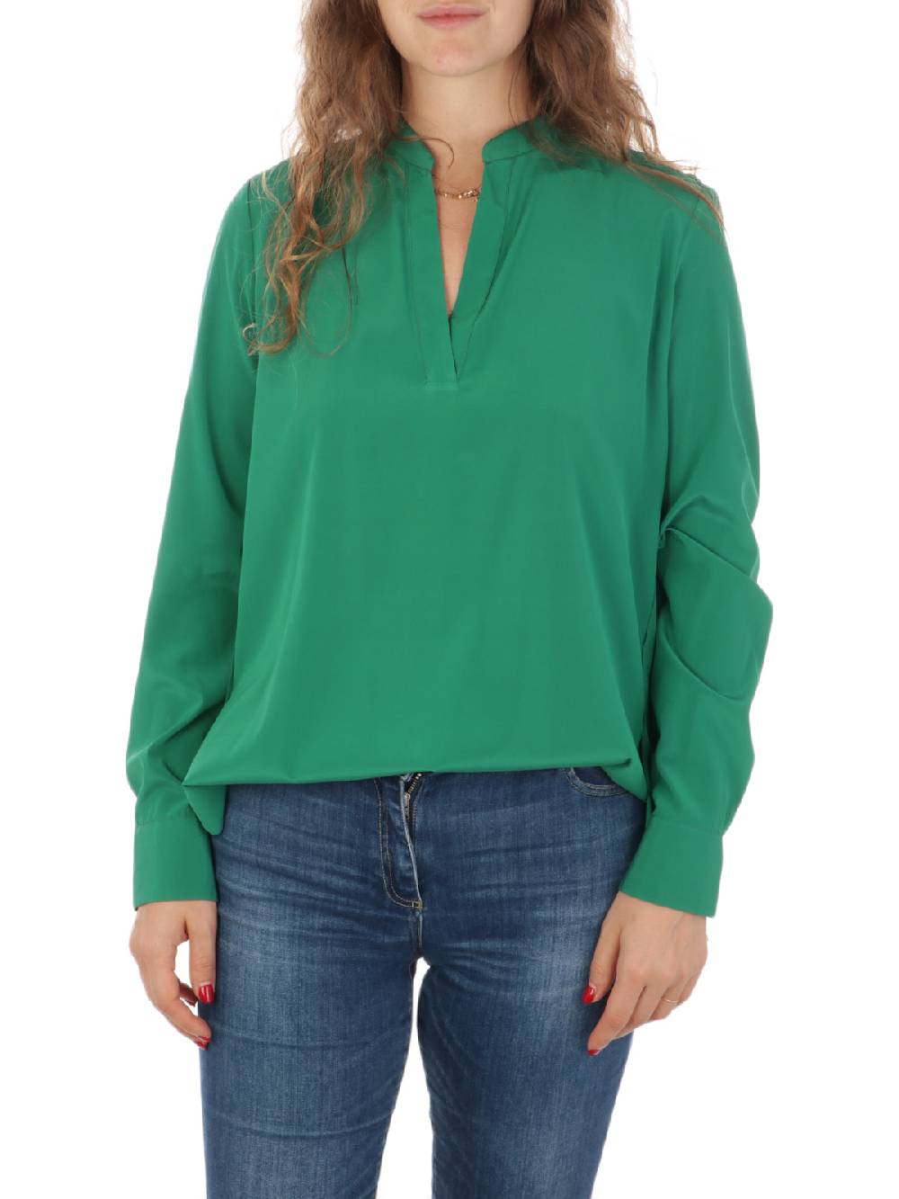 CALIBAN Blusa Donna in Seta Stretch Negozi Online