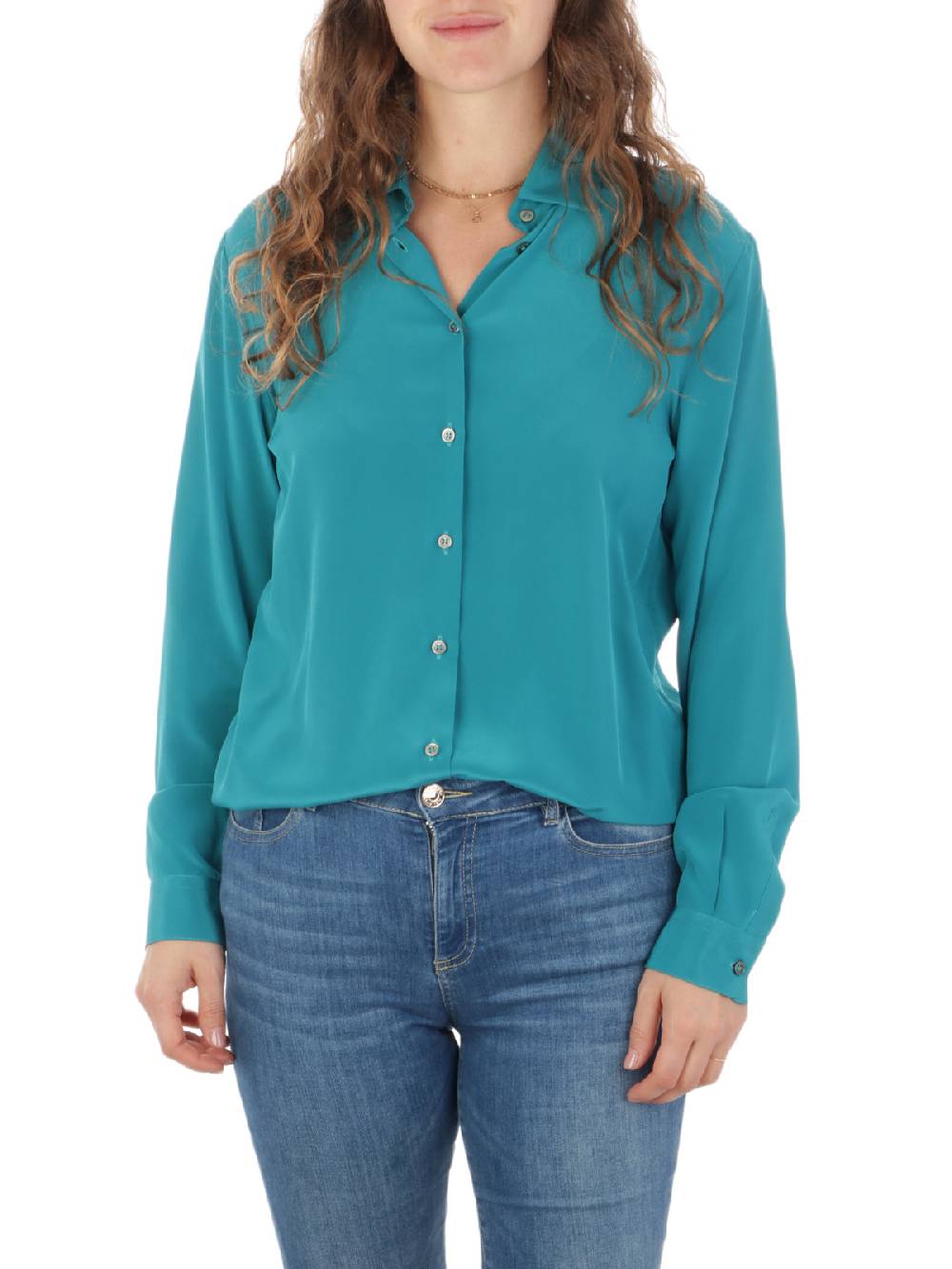 F.IT Camicia Donna in Misto Seta Affare Del Giorno