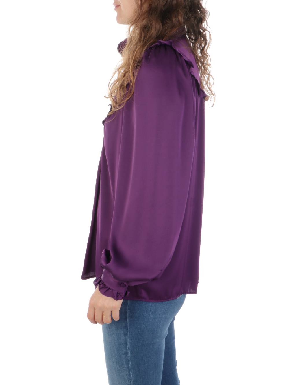 F.IT Camicia Donna con Rouches Sottocosto