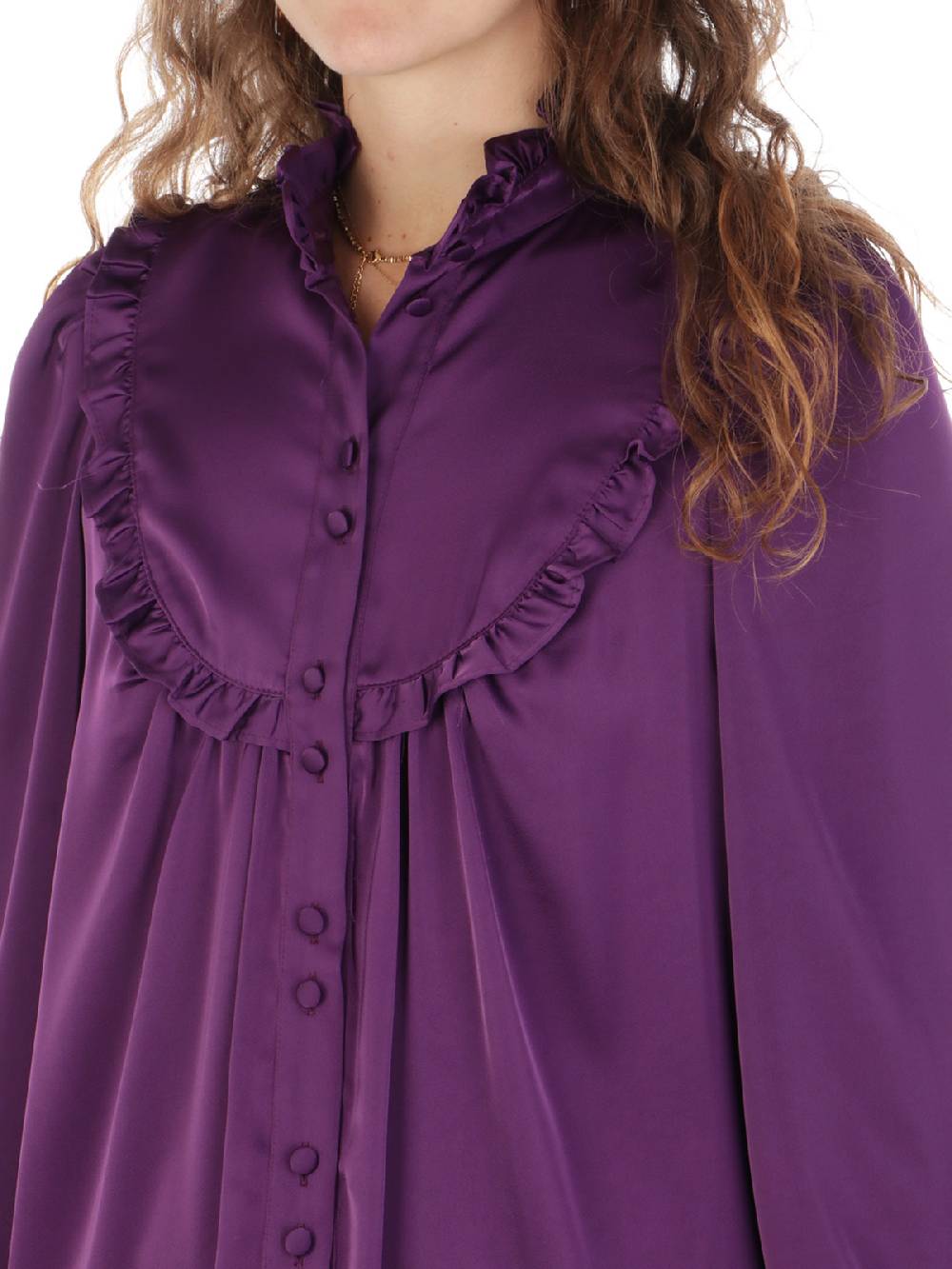 F.IT Camicia Donna con Rouches Sottocosto