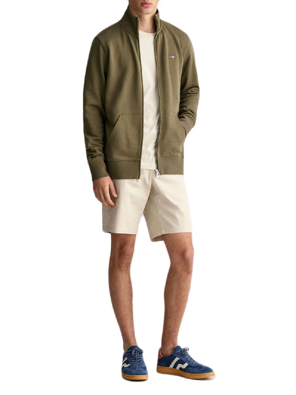 Gant Reg Shield Full Zip Sweat In Vendita