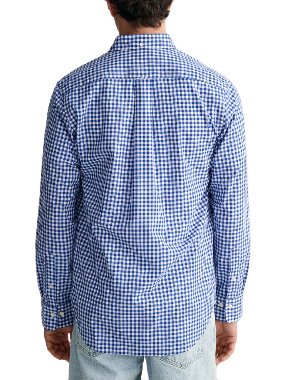 Gant Reg Classic Poplin Gingham Shirt Saldi Di Fabbrica