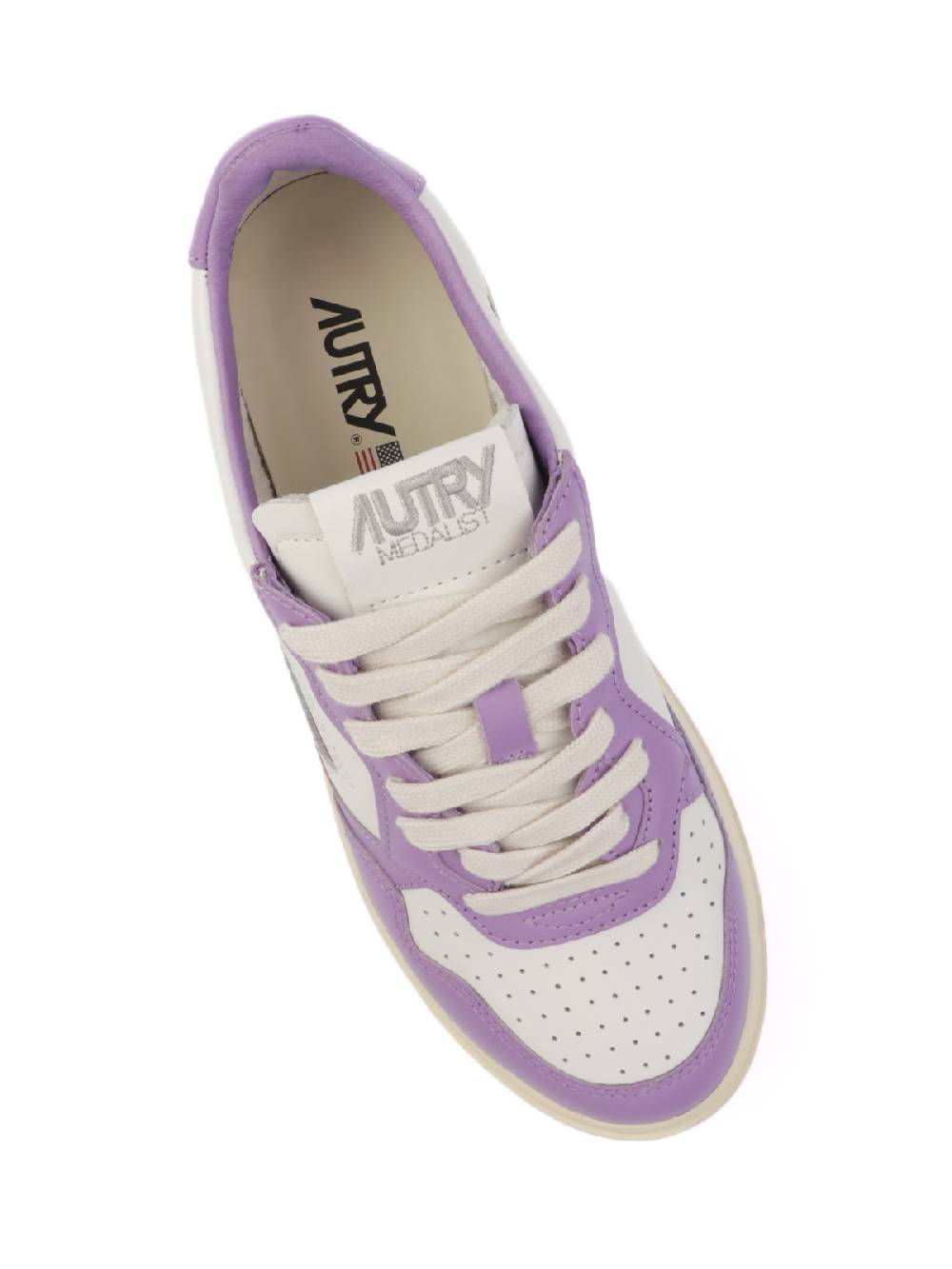 AUTRY Sneakers Donna Medalist Low In Pelle Bicolore Sottocosto