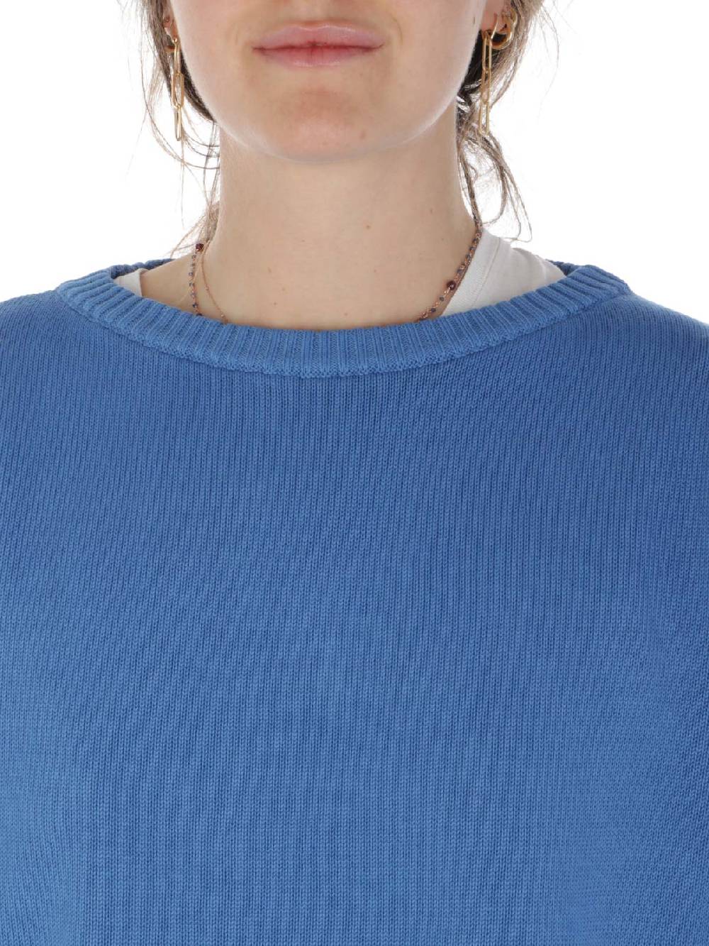 ROSSOPURO Maglia Donna Over In Cotone In Vendita