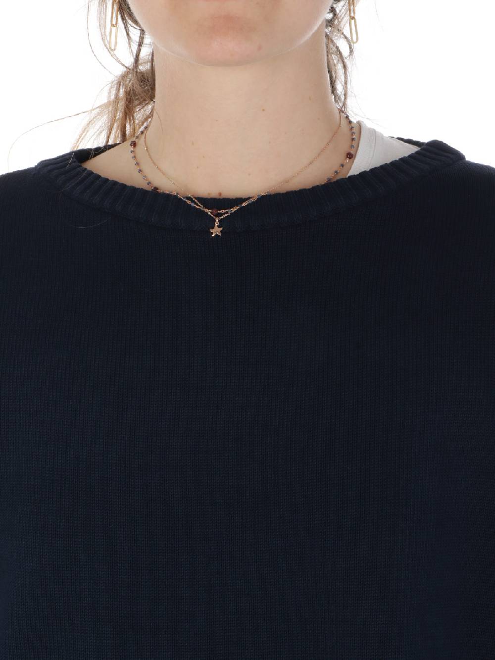 ROSSOPURO Maglia Donna Over In Cotone Saldi