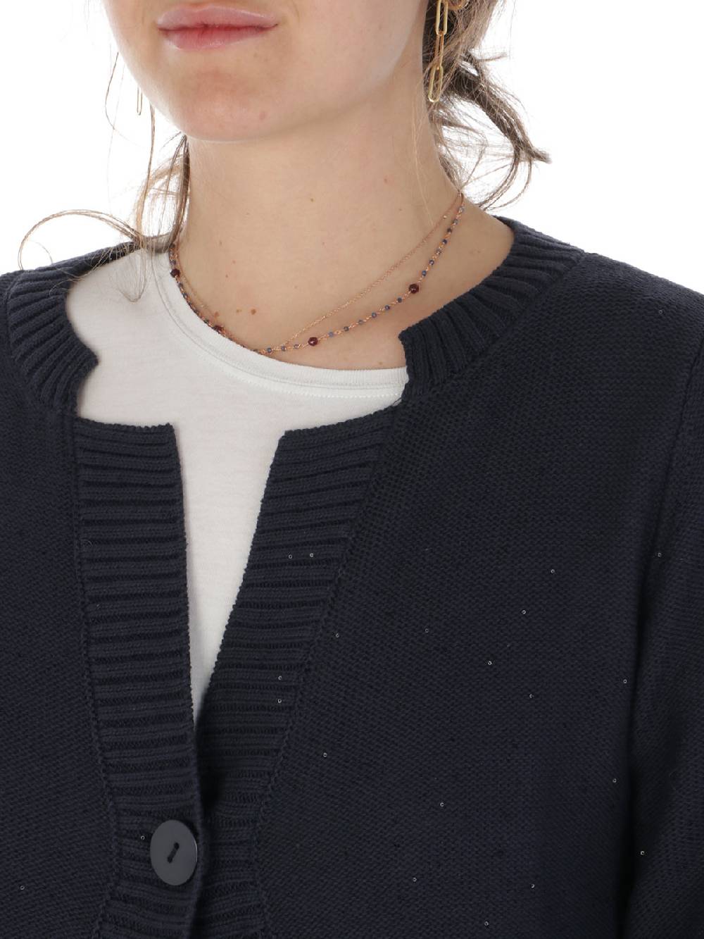 MAIDA MILA Cardigan Donna Con Paillettes Vendita Calda