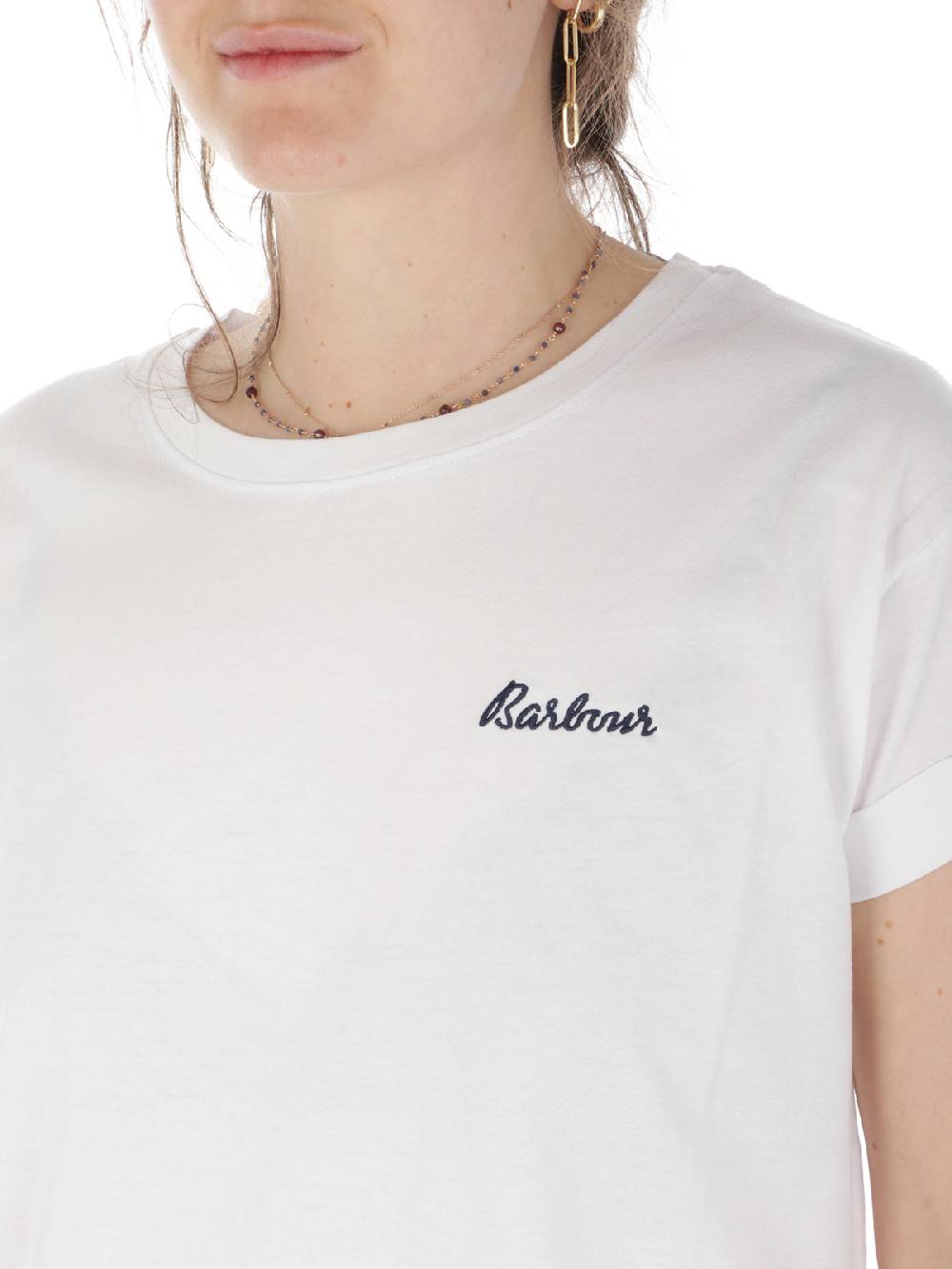 BARBOUR T-shirt Donna Kenmore In Cotone I Più Venduti