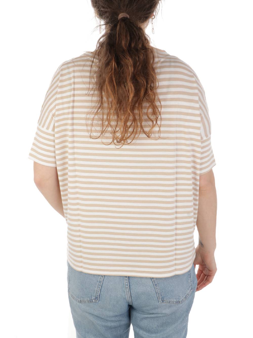 MAIDA MILA Blusa Ampia Donna Rigata In Viscosa Nuova
