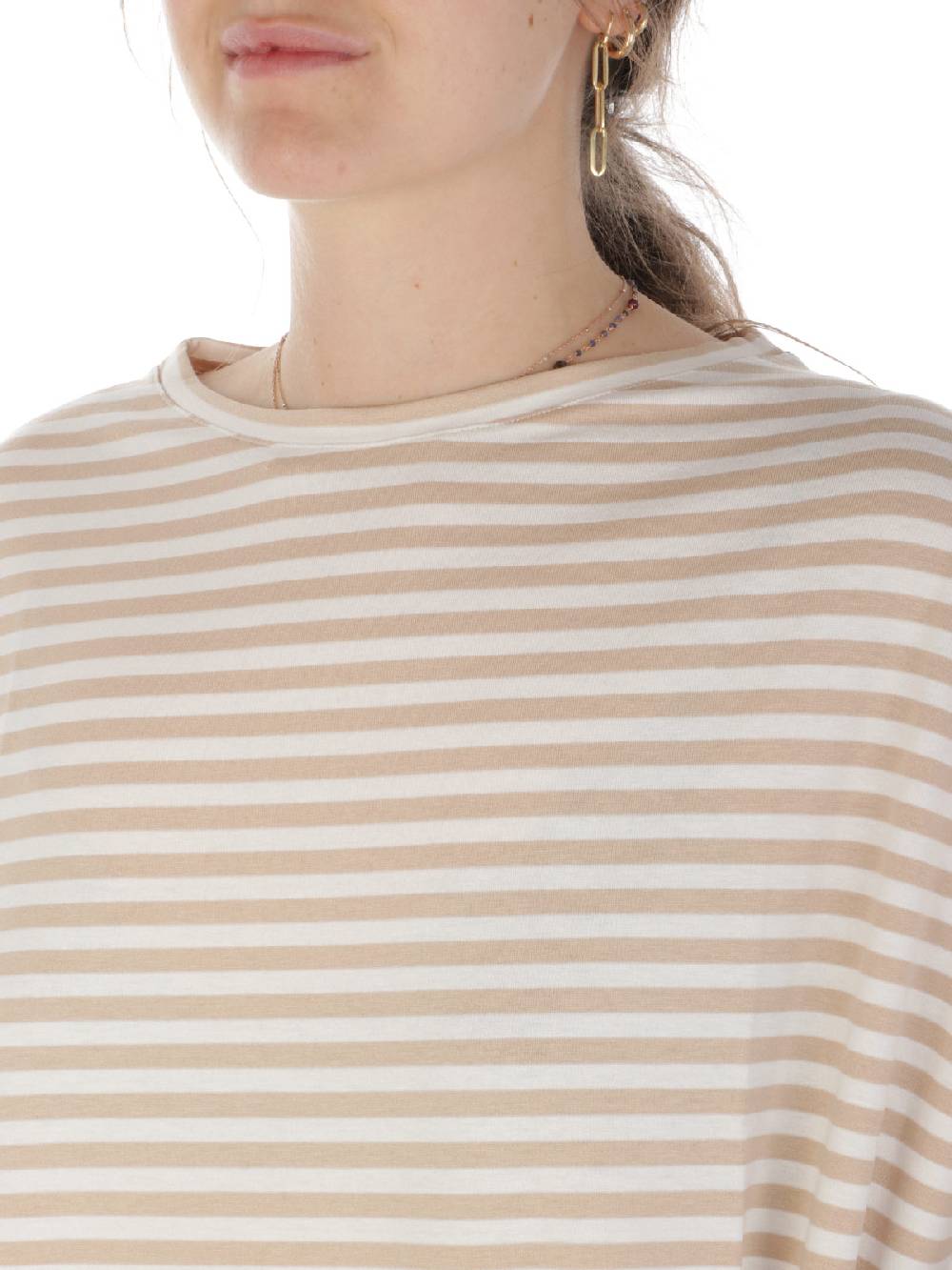 MAIDA MILA Blusa Ampia Donna Rigata In Viscosa Nuova