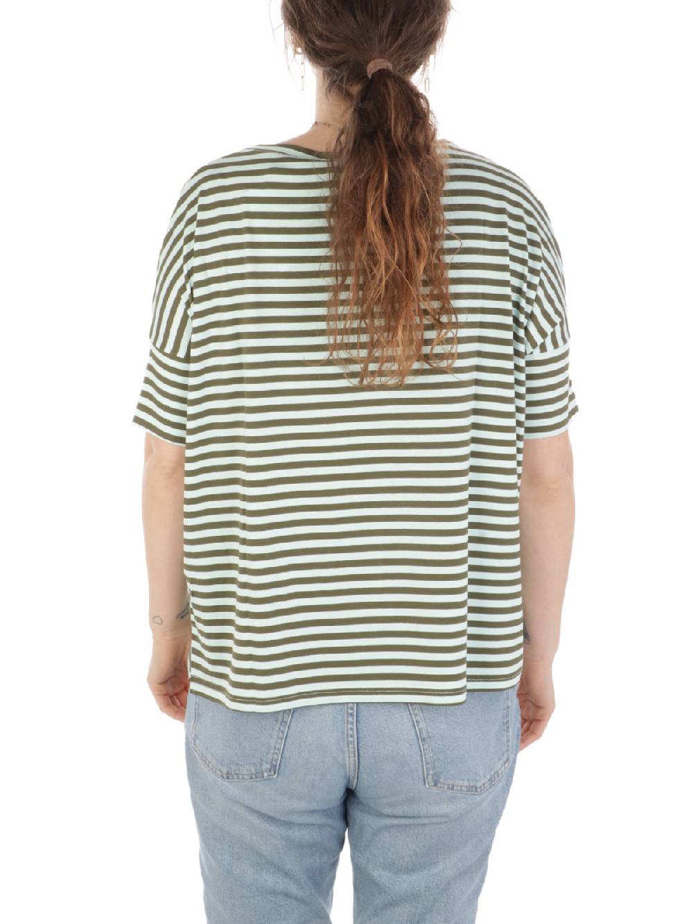 MAIDA MILA Blusa Ampia Donna Rigata In Viscosa Moda