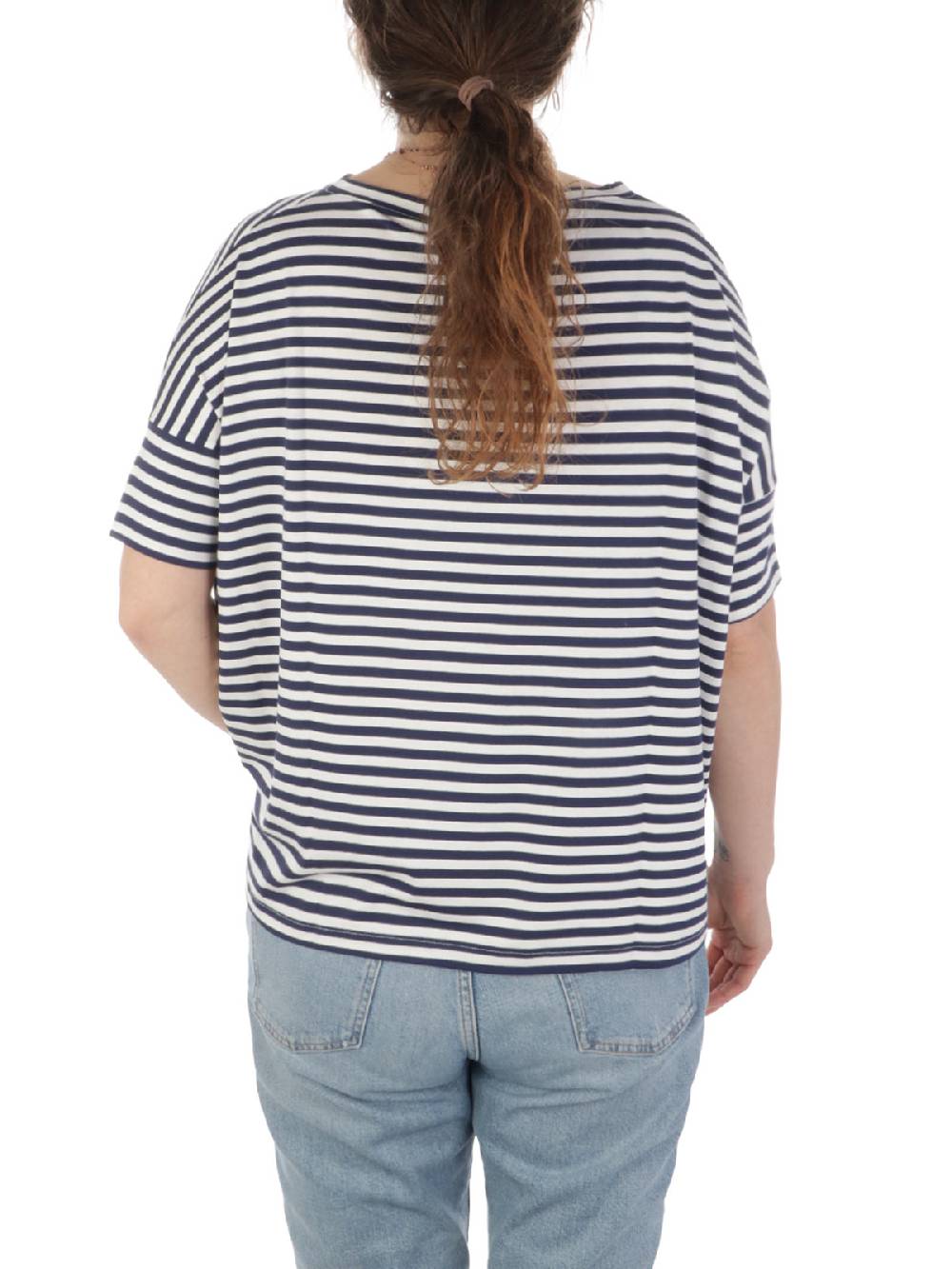 MAIDA MILA Blusa Ampia Donna Rigata In Viscosa Offerta natalizia
