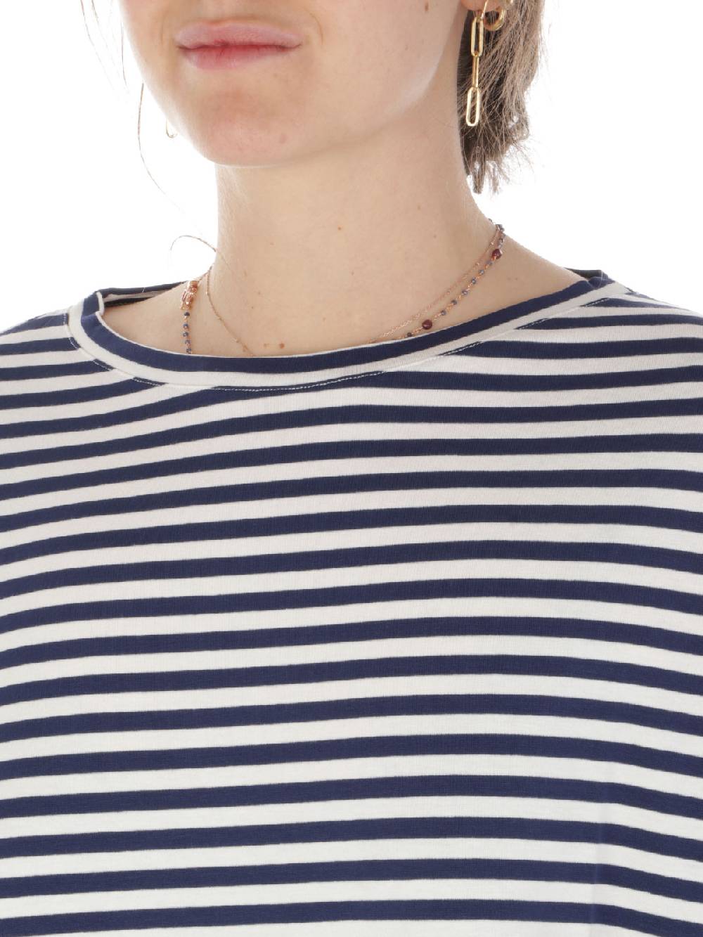 MAIDA MILA Blusa Ampia Donna Rigata In Viscosa Offerta natalizia