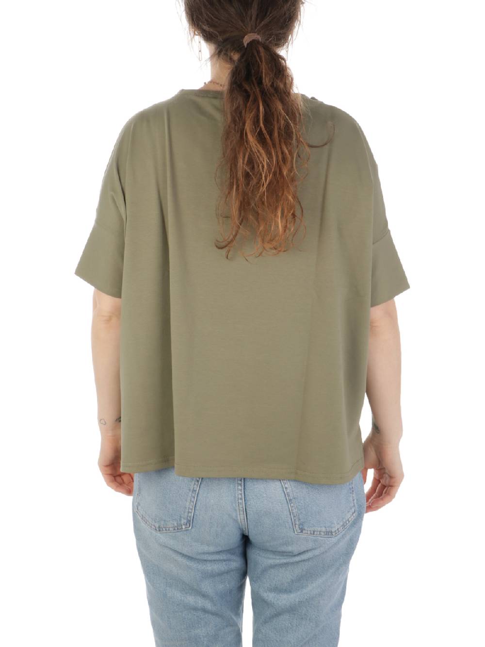 MAIDA MILA Blusa Ampia Donna In Cotone Stretch Italia
