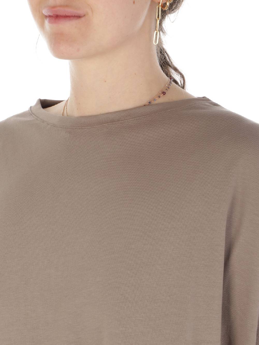 MAIDA MILA Blusa Ampia Donna In Cotone Stretch In Linea