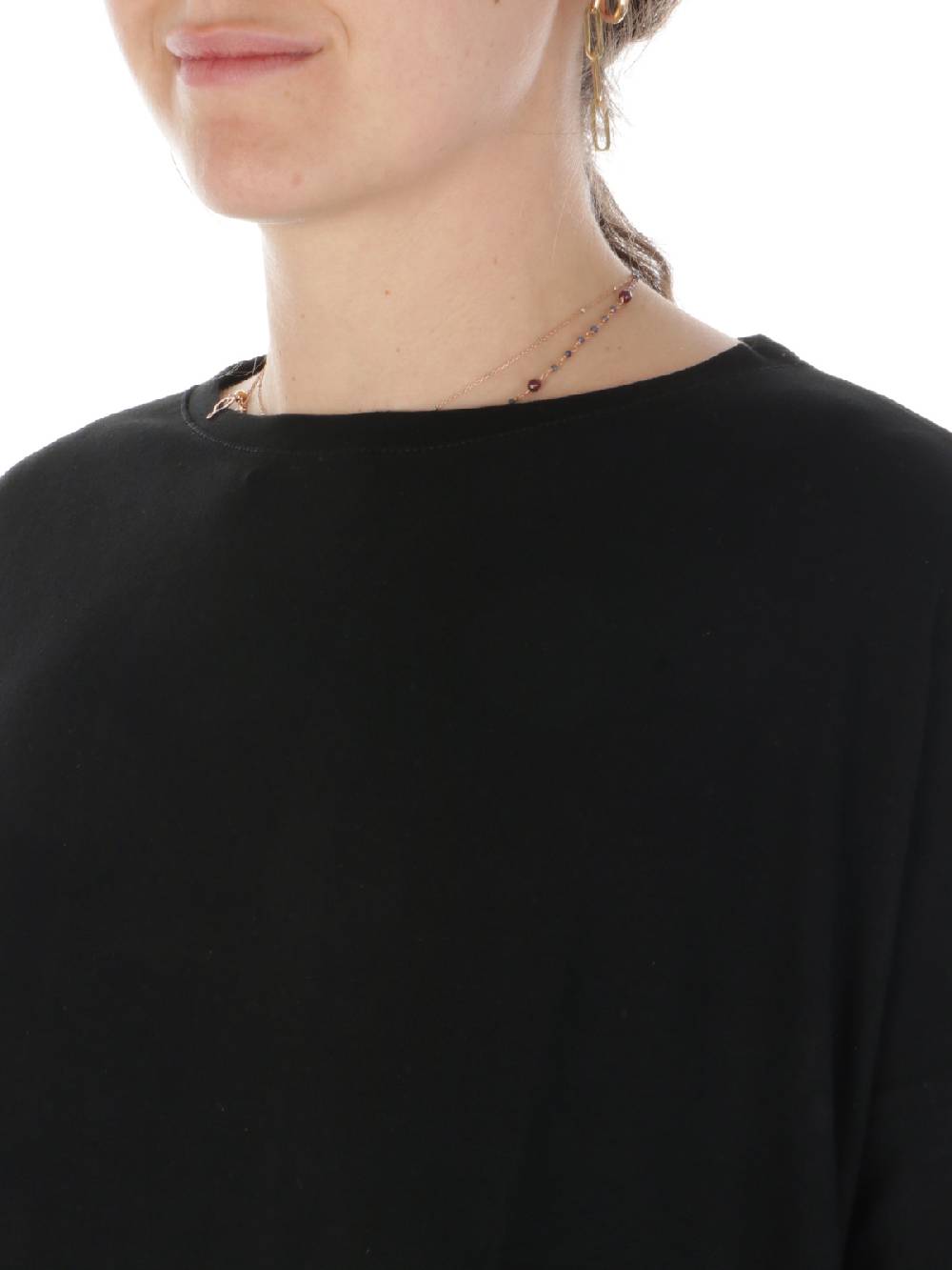 MAIDA MILA Blusa Ampia Donna In Cotone Stretch Nuovo