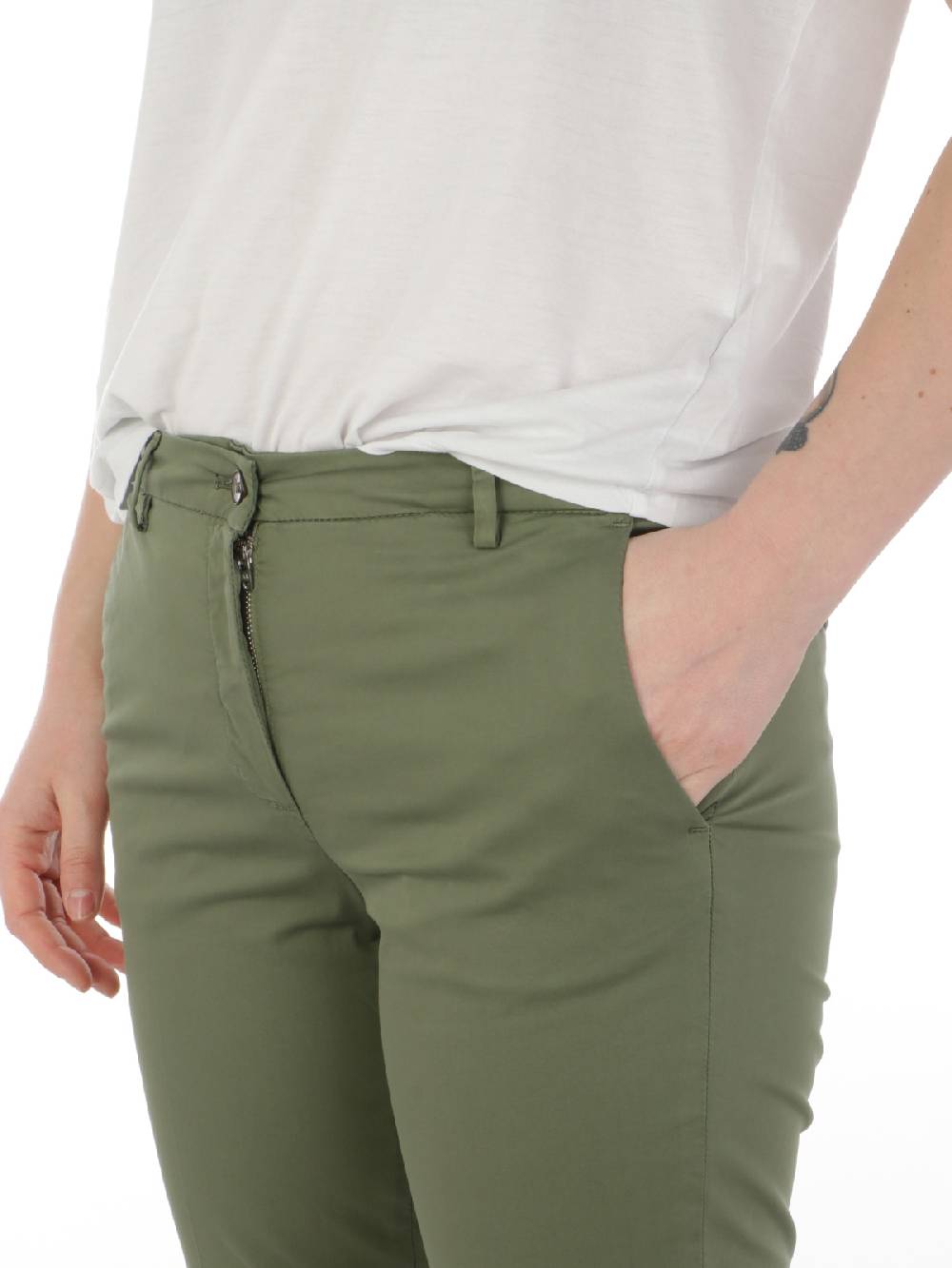 BRIGLIA 1949 Pantaloni Donna Nicole in Cotone Stretch Consegna Veloce