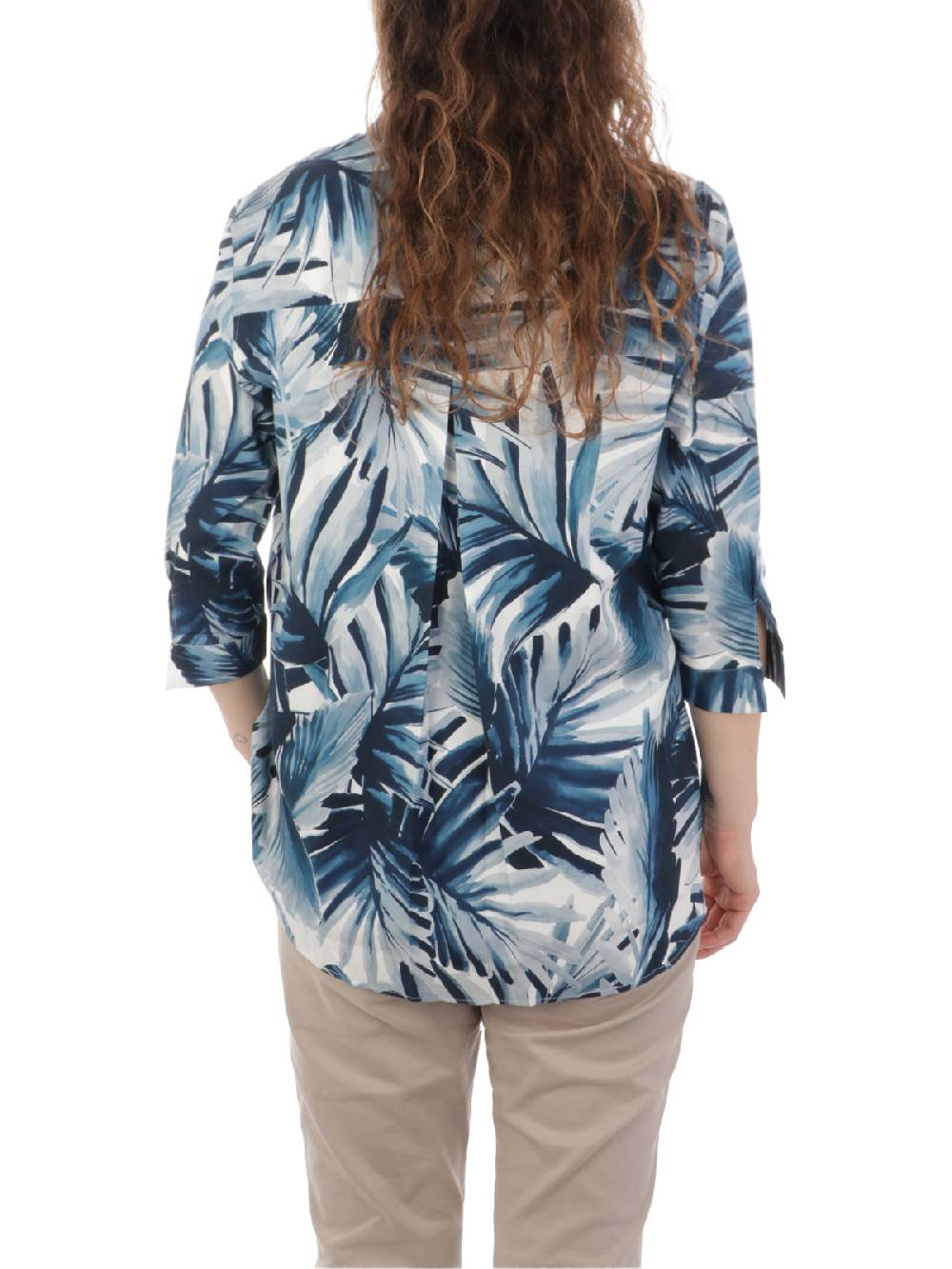 CALIBAN Camicia Donna A Fiori Stretch Sconto