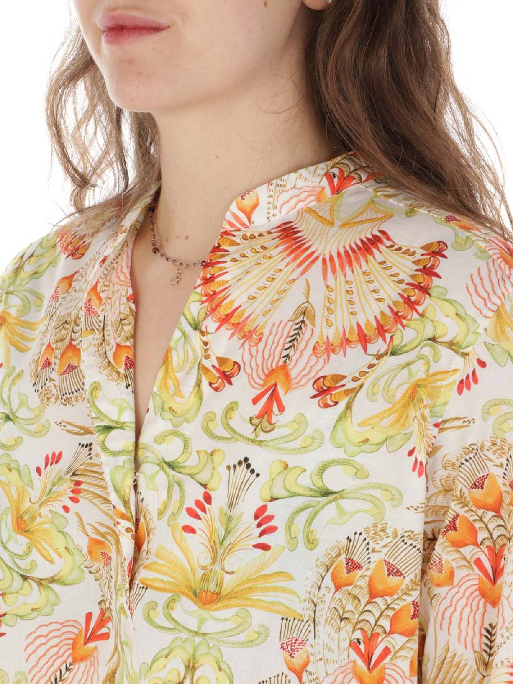CALIBAN Camicia Donna Coreana A Fiori Online