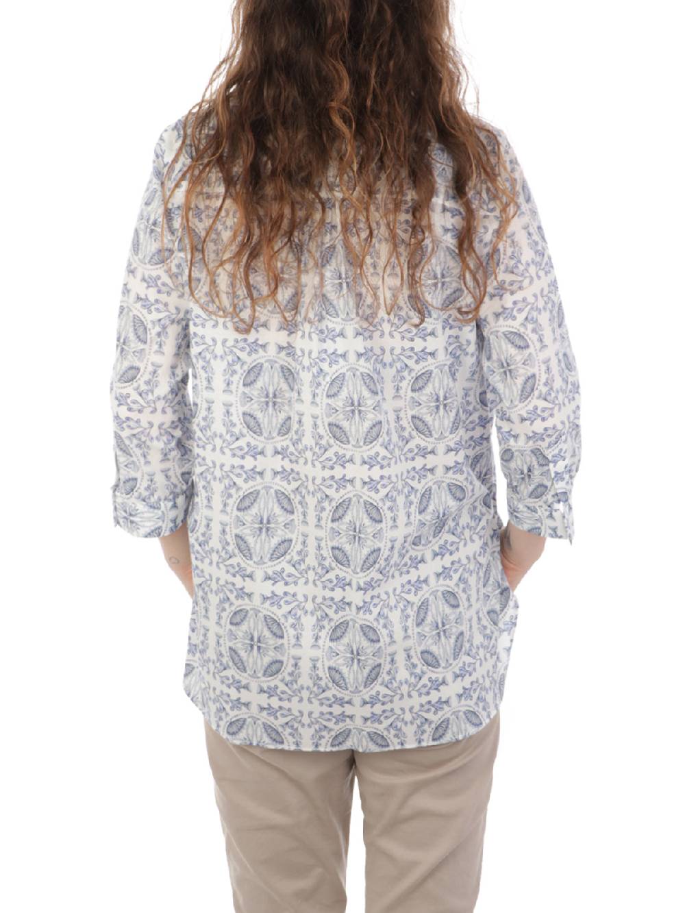 CALIBAN Camicia Donna In Cotone A Fiori Saldi