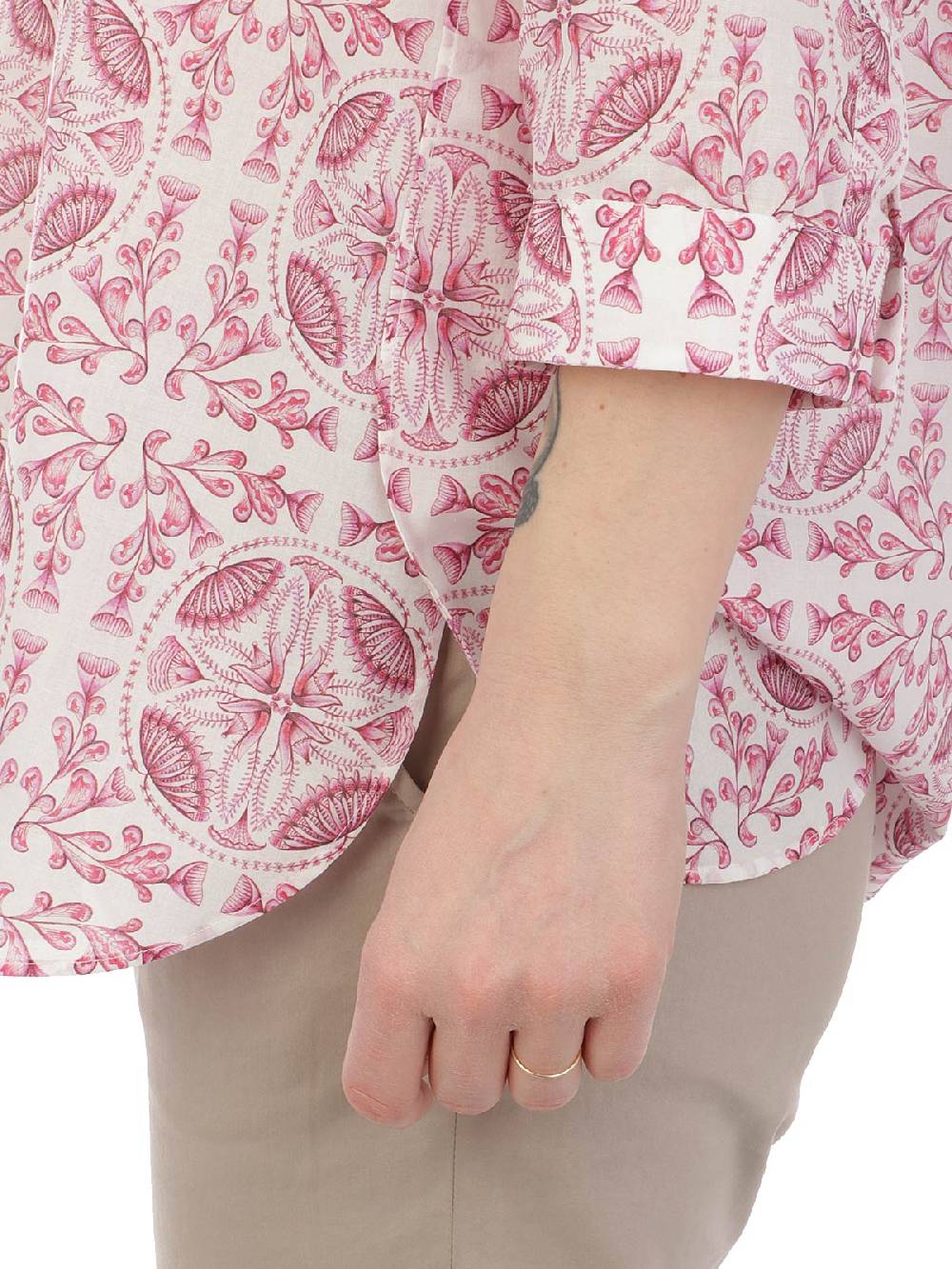 CALIBAN Camicia Donna In Cotone A Fiori Offerte