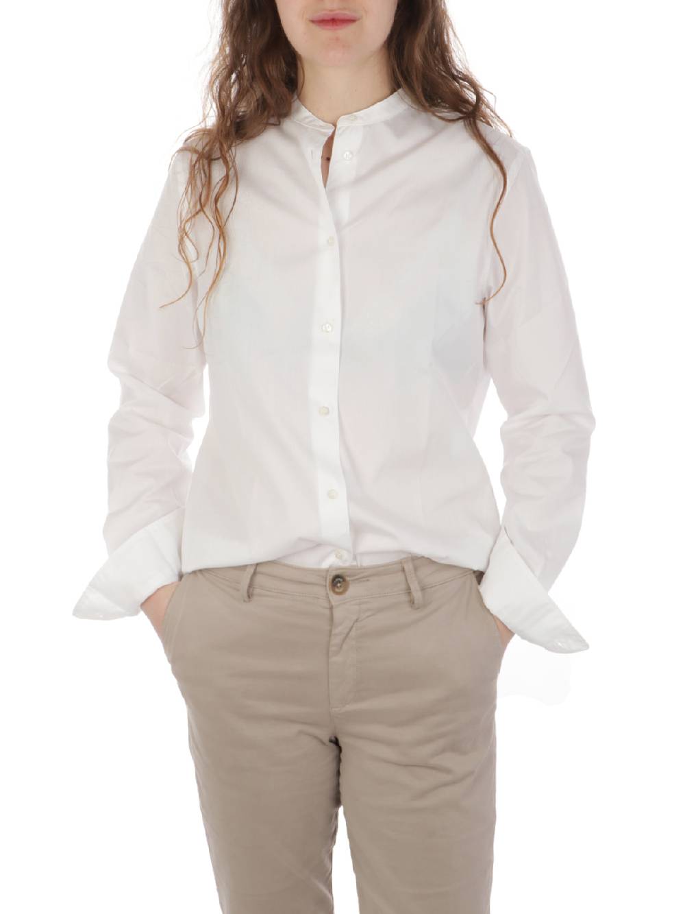 ASPESI Camicia Donna Coreana In Cotone Vendita Calda
